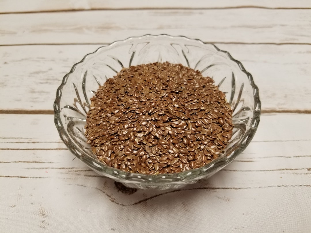 8 Oz Whole Brown Flax Seed Bulk Etsy