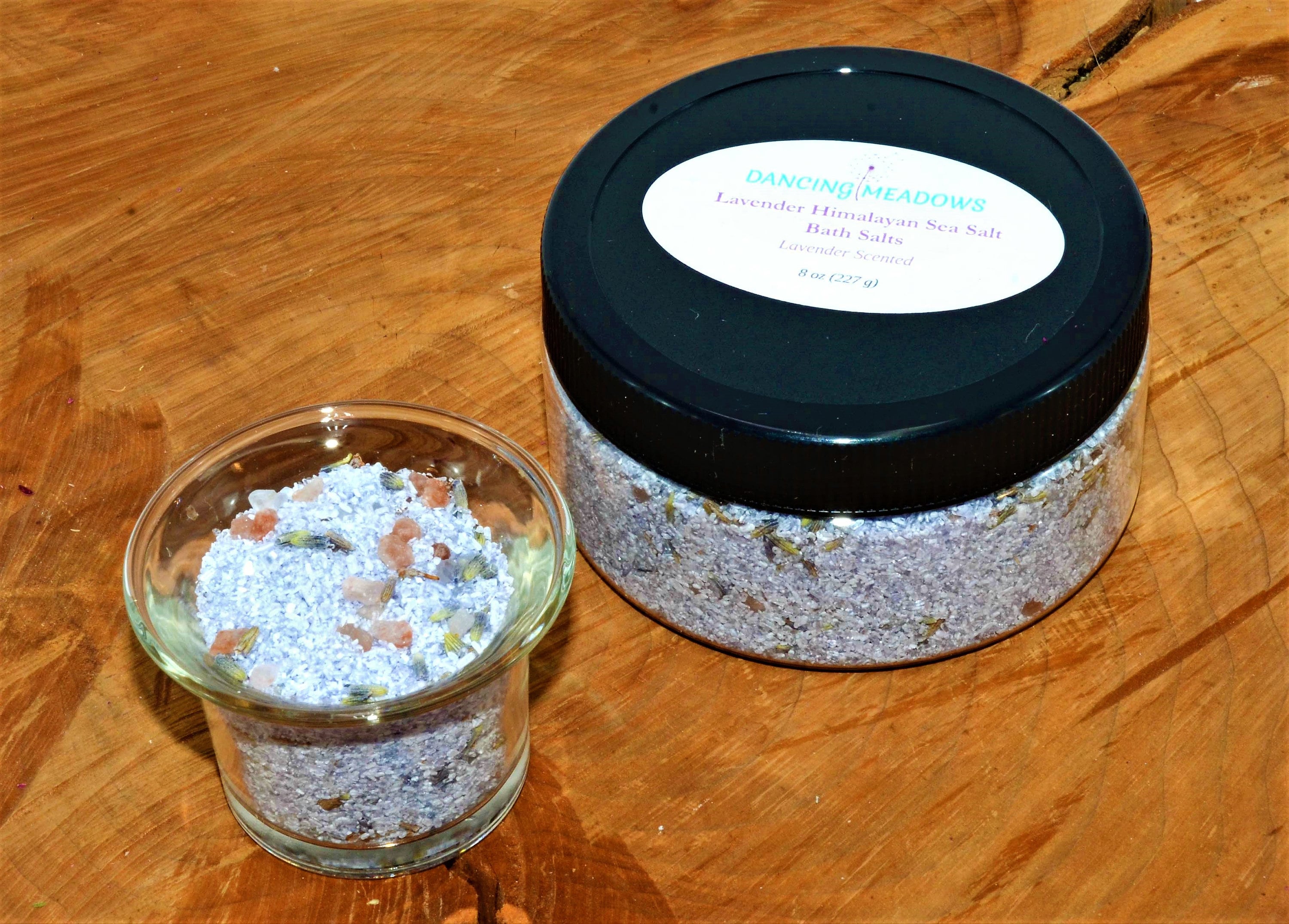 Lavender Himalayan Sea Salt Bath Salts with Epsom Salt and ...