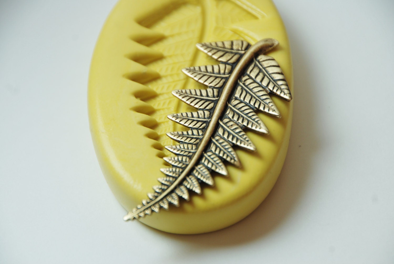 0210-Fern Leaf Silicone Rubber Flexible Food Safe Mold- fondant, wax,…