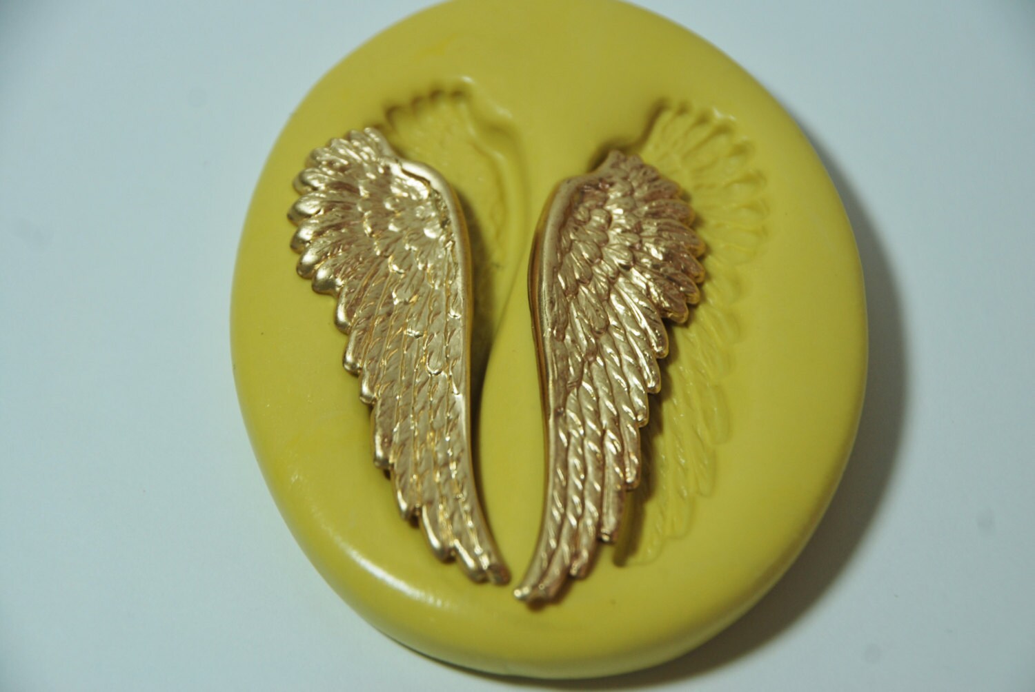 0187-Angel Wings Silicone Rubber Flexible Food Safe Mold-wax, soap, r…
