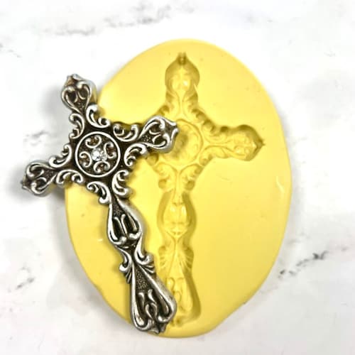 Silicone Mold for Epoxy Resin Cross Pendant / Keychain Etsy