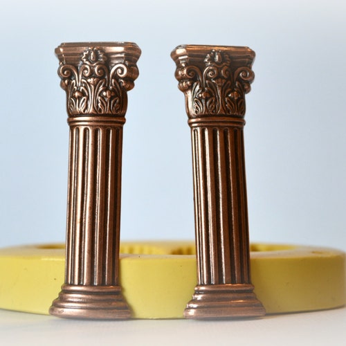 1096 Greek/roman Column Pillars Silicone Rubber Flexible Food Etsy