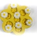 1156 7 Small Daisy Flowers Decoden Cabochons Kawaii Silicone Rubber Flexible Food Safe Mold Mould- Resin, clay, fondant, cupcake toppers 