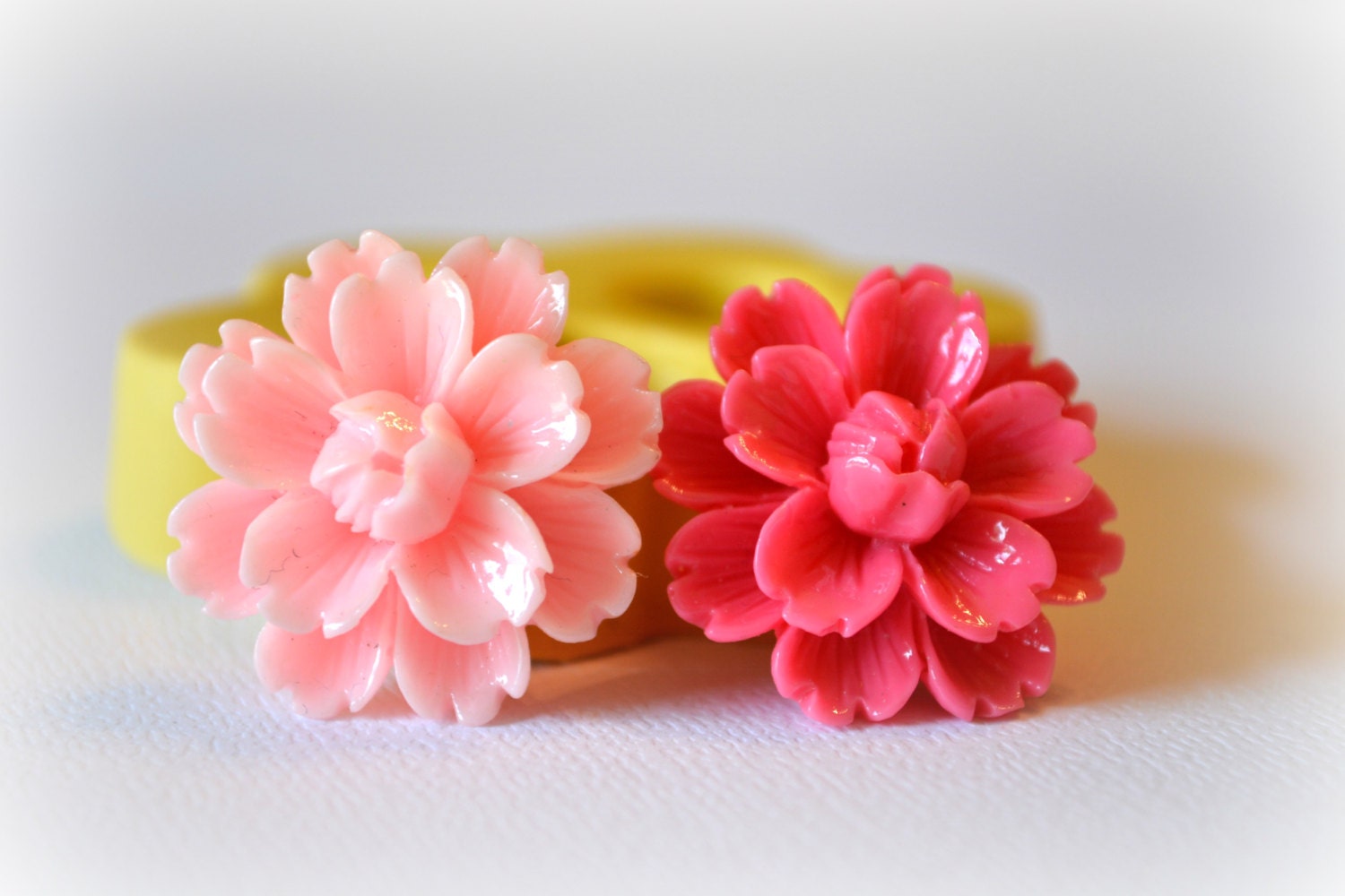 0790 Carnation Duo Silicone Rubber Flexible Food Safe Mold Mould- fon…