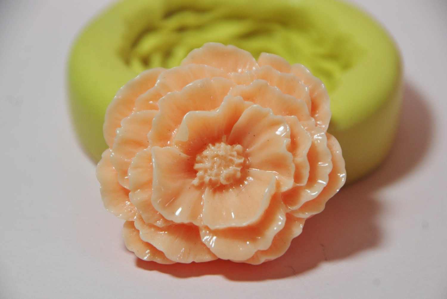 0164-Large Poppy Flower Silicone Rubber Flexible Mold-Food Safe, resi…