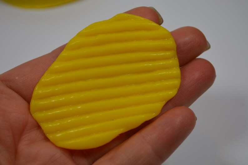 0312 Potato Chip Realistic Silicone Rubber Flexible Food Safe Etsy