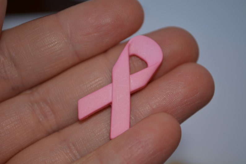 0468 Breast Cancer Awareness Ribbons Silicone Rubber Flexible Etsy