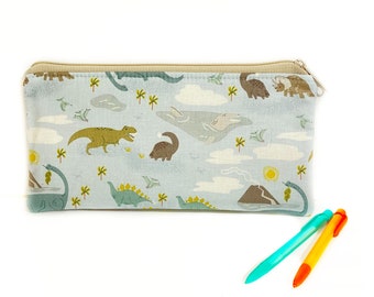 Dinosaur pencil case - Boys pencil bag - Personalized gift for kids - Kids bag with name - Pencil bag - Dinosaur gift for kids