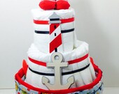 Nautical diaper cake-Diaper cake for boys-Baby boy diaper cake-Baby shower gift