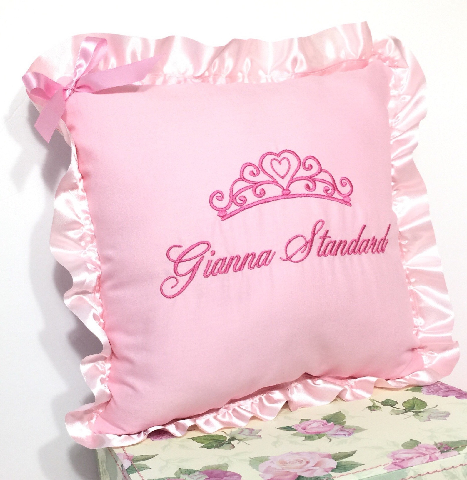 Princess Pillow First Birthday Gift Girl Personalized Baby Etsy