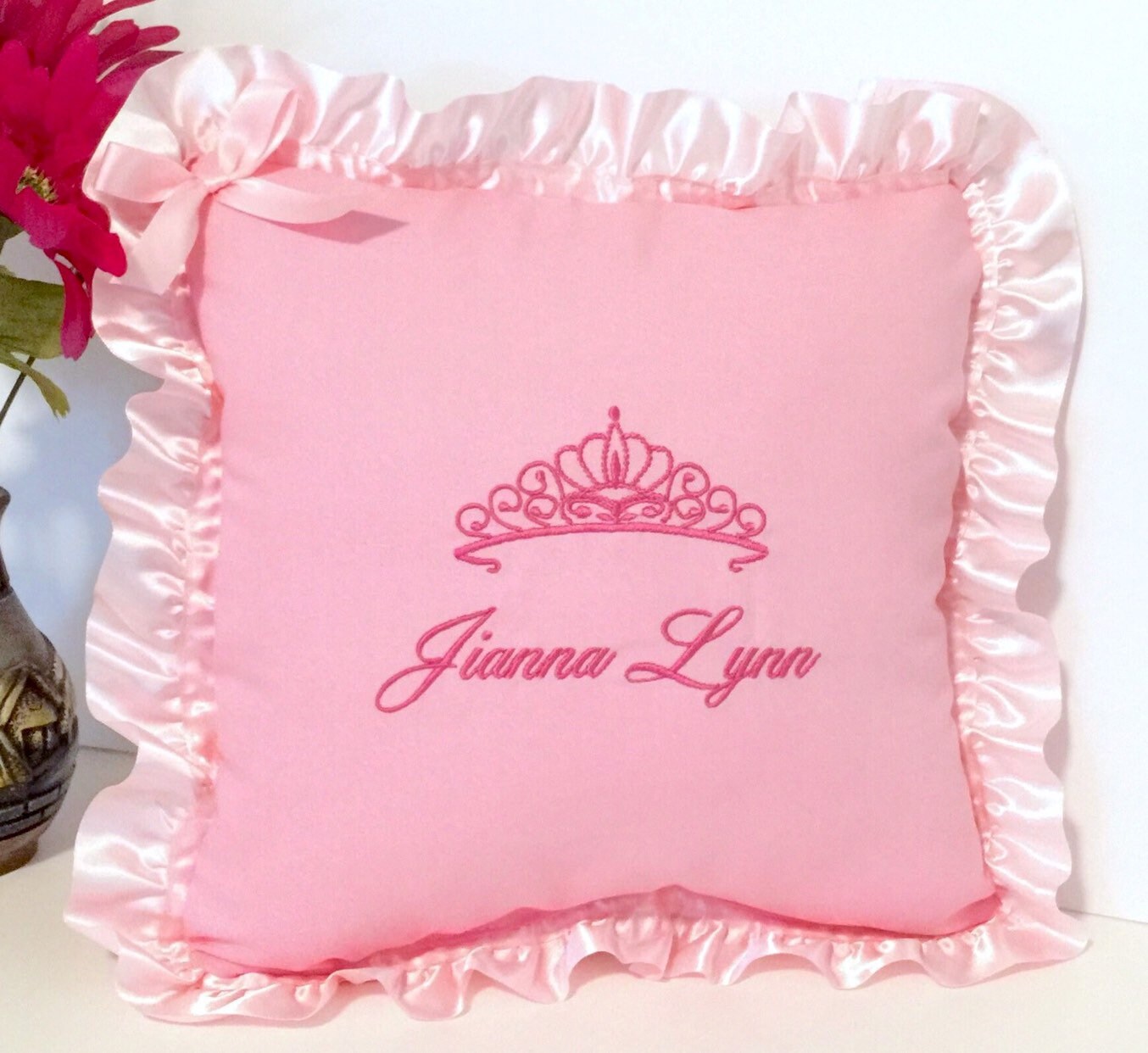 Princess pillow First birthday gift girl Personalized baby Etsy