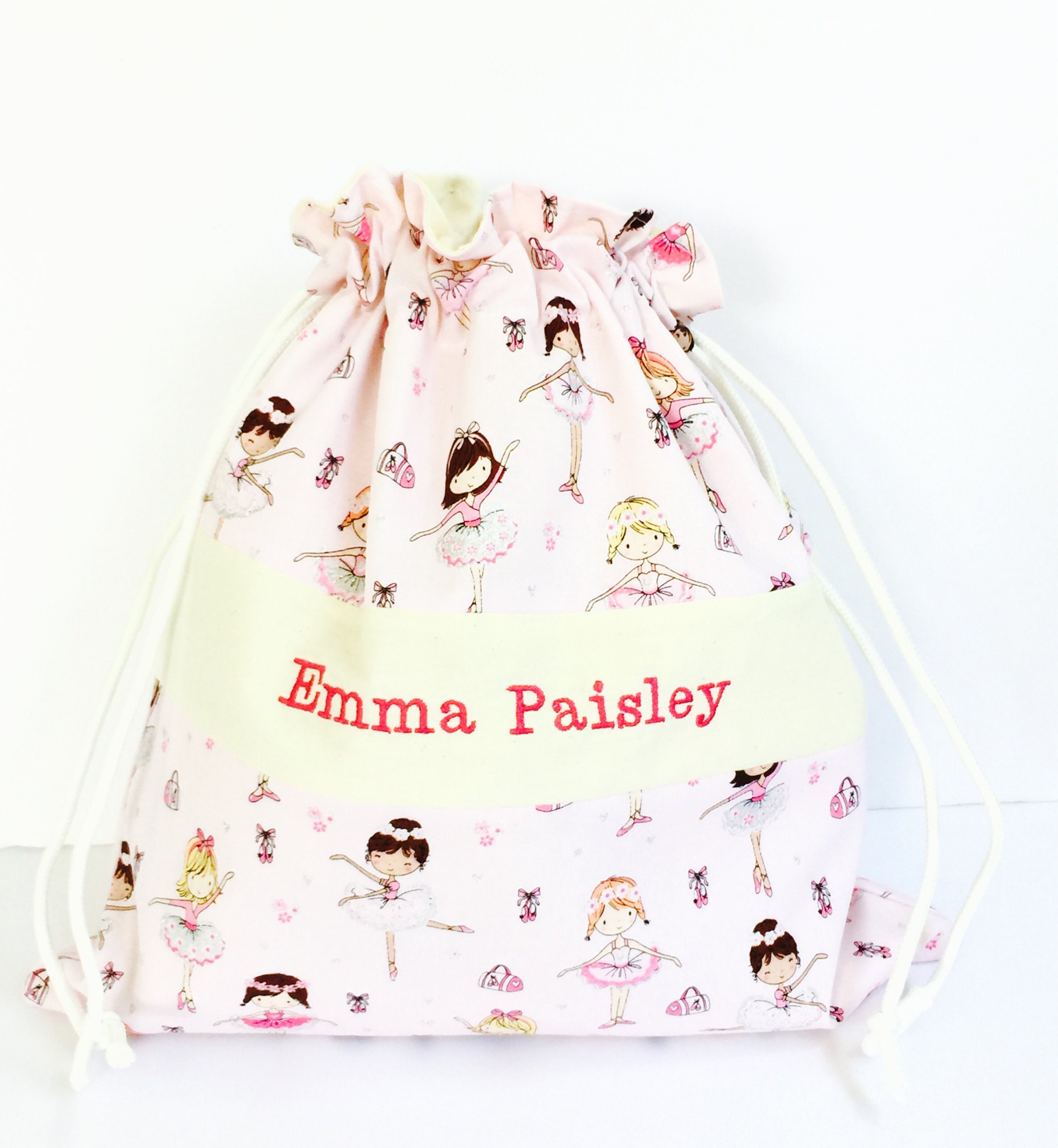 Personalized ballet bag Ballerina bag Girls dance bag Etsy