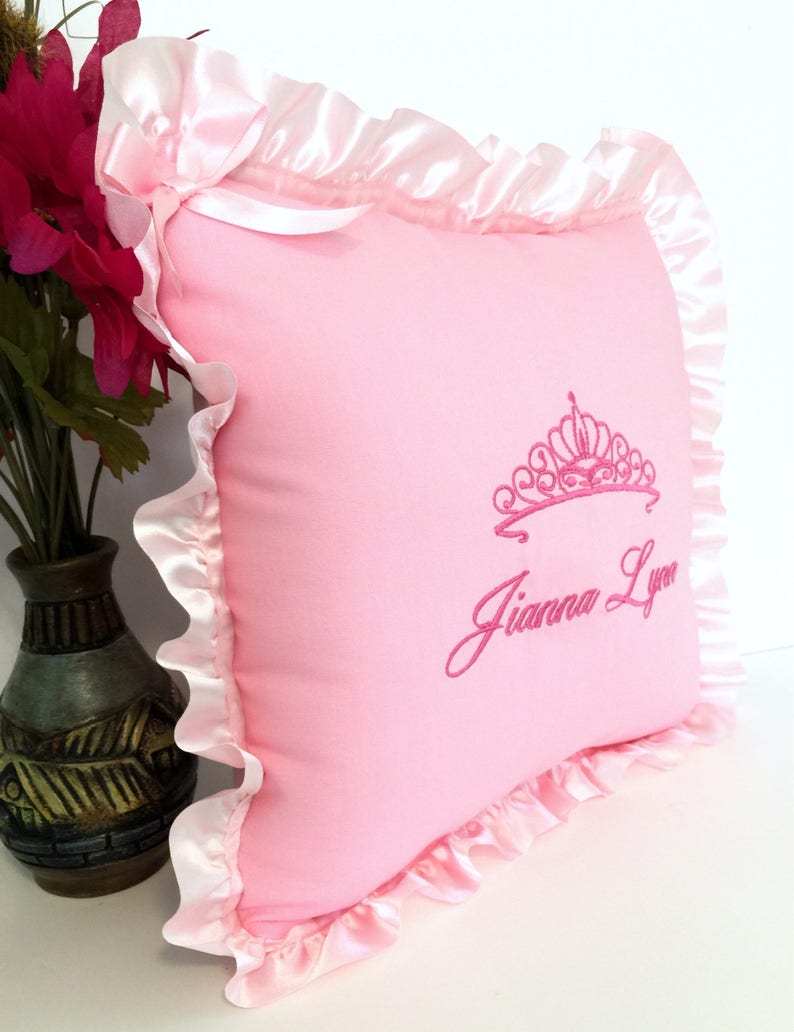 Princess Pillow First Birthday Gift Girl Personalized Baby Etsy