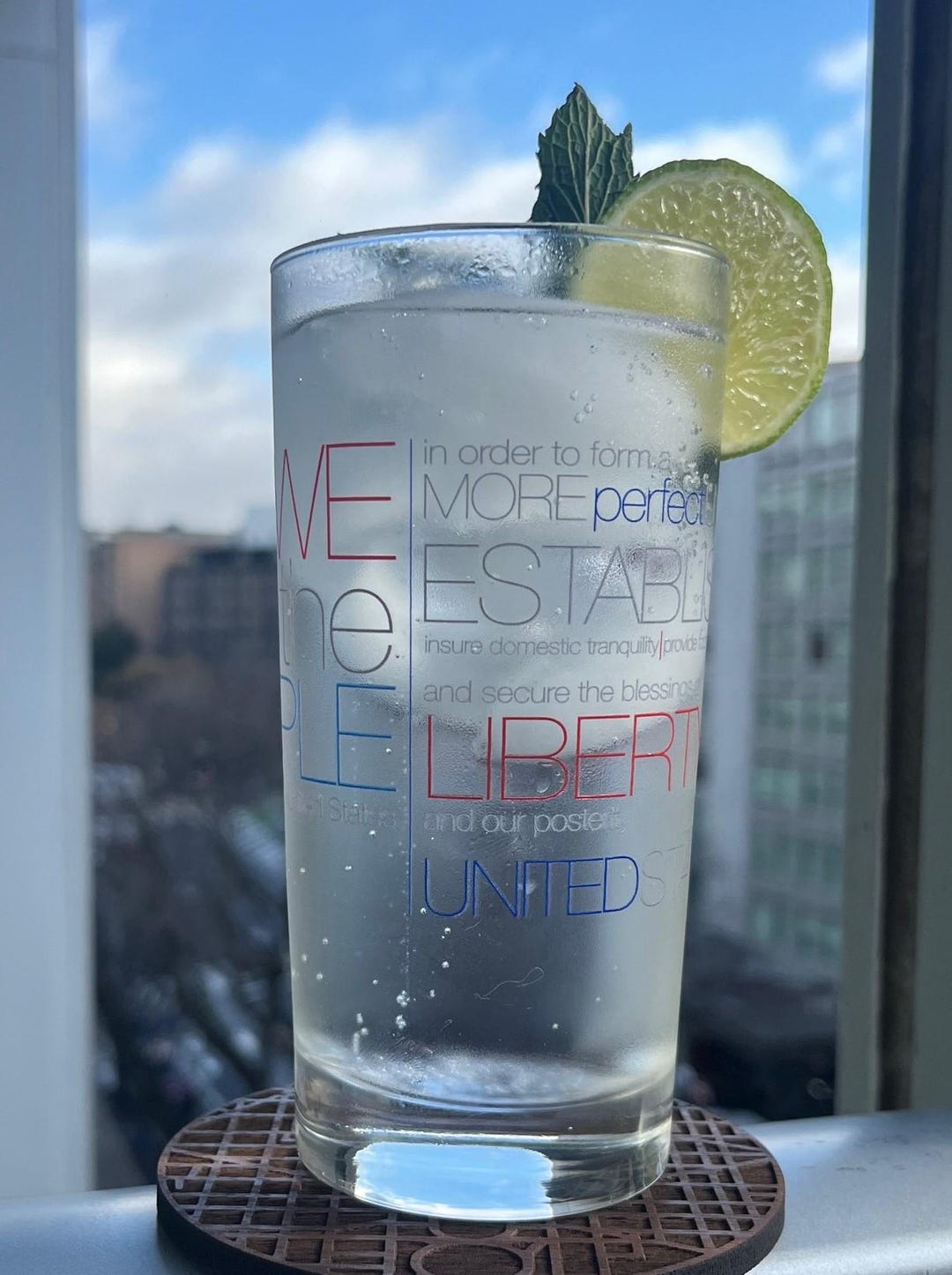 Preamble Rocks Glass U.S. Constitution Preamble Glass - Etsy
