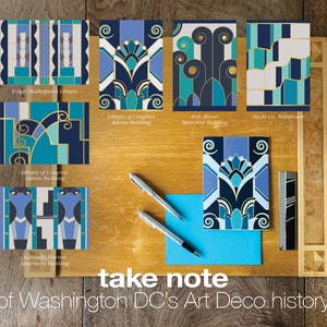 DC Art Deco Building Motifs Boxed Card Set