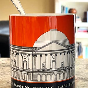 U.S. Capitol Building Porcelain Mug (Large)