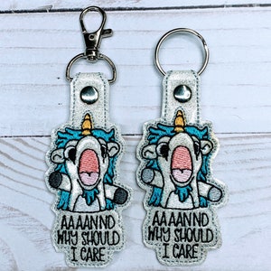 Heeler Dog Kids Cartoon GLITTER Vinyl Keychain