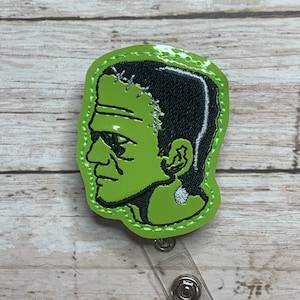 Matte Vinyl Classic Frankensteins’s Monster PREMIUM Badge Reel