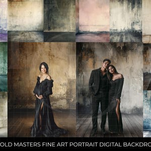 Old Masters Portrait Textures: Fine Art Photography Backdrops (Digital Download, JPGs)