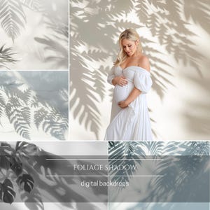 Foliage Shadow Digital Backdrops for Composite Photographer Photoshop Overlays Botanic Shadow Photo Effect Maternity Backdrop Overlays
