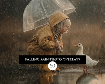 Superposiciones de fotos de lluvia para fotografía compuesta Descarga digital