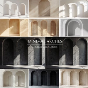 Minimal Arches Set Digital Backdrops, Maternity Backdrop Overlays, Studio Backdrop Overlays, Fine Art Textures, Digital Background