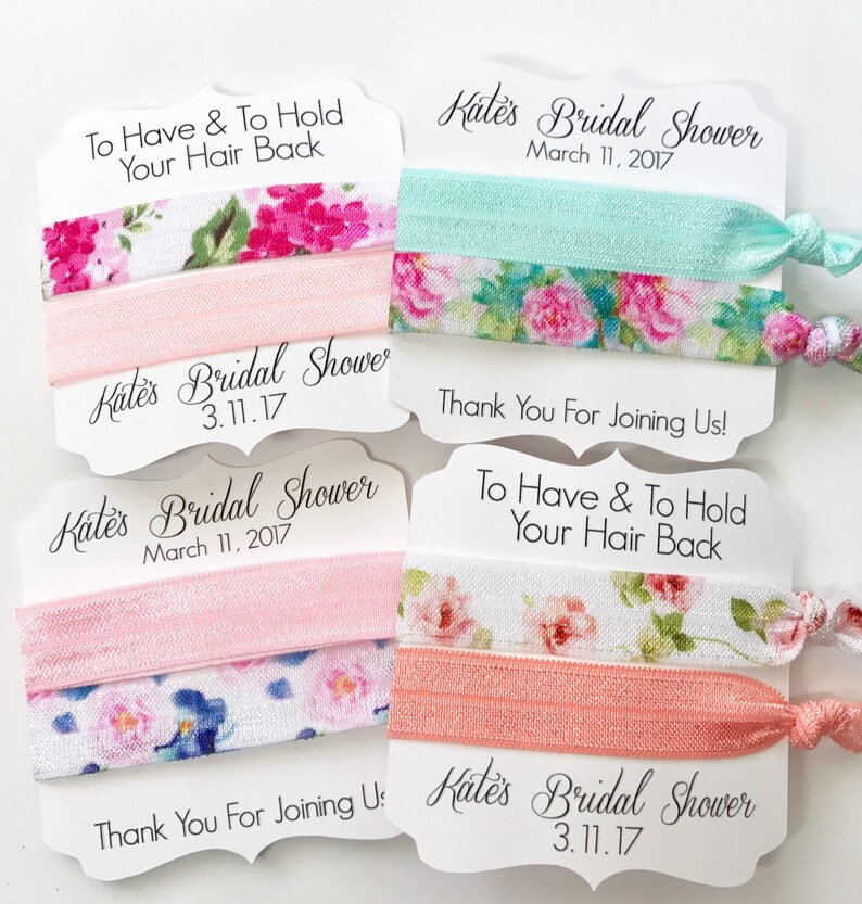 Bridal Shower Favorfloral Hair Tiesto Have & to Etsy
