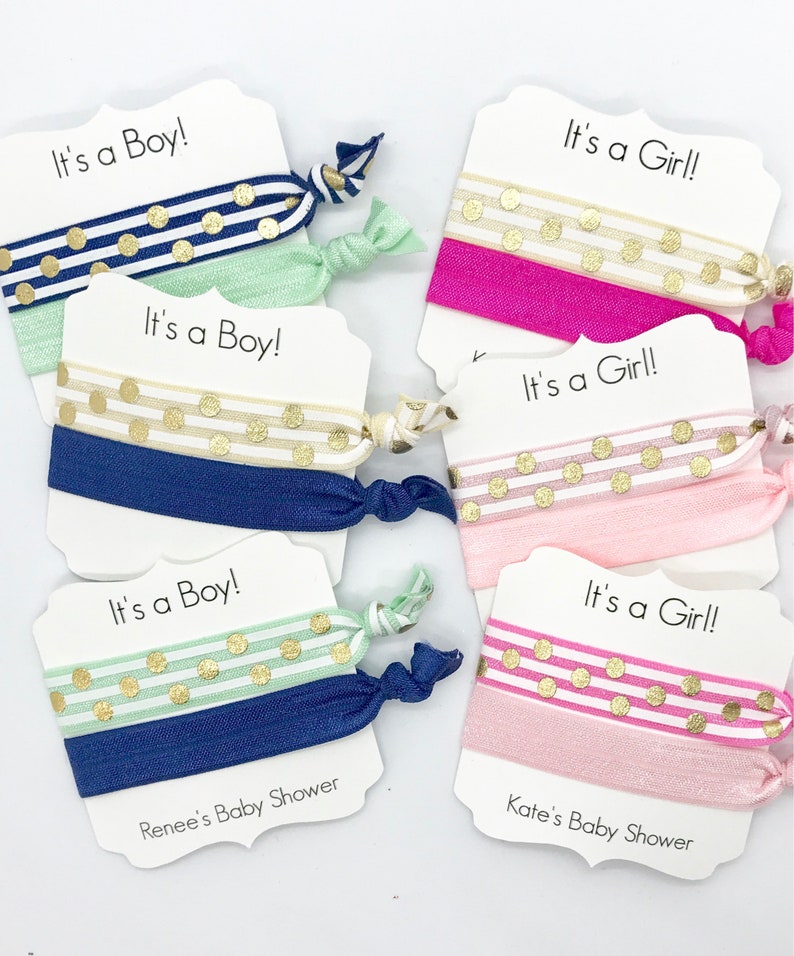 Baby Shower Hair Tiesit's a Girlit's a Boybaby Etsy