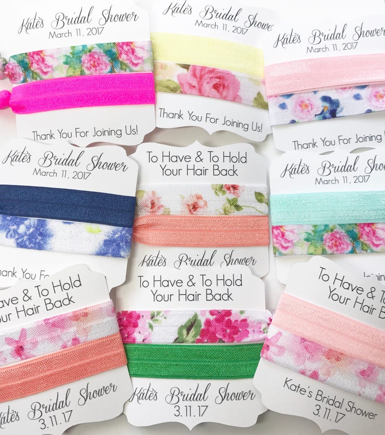 Bridal Shower Favorfloral Hair Tiesto Have & to Etsy