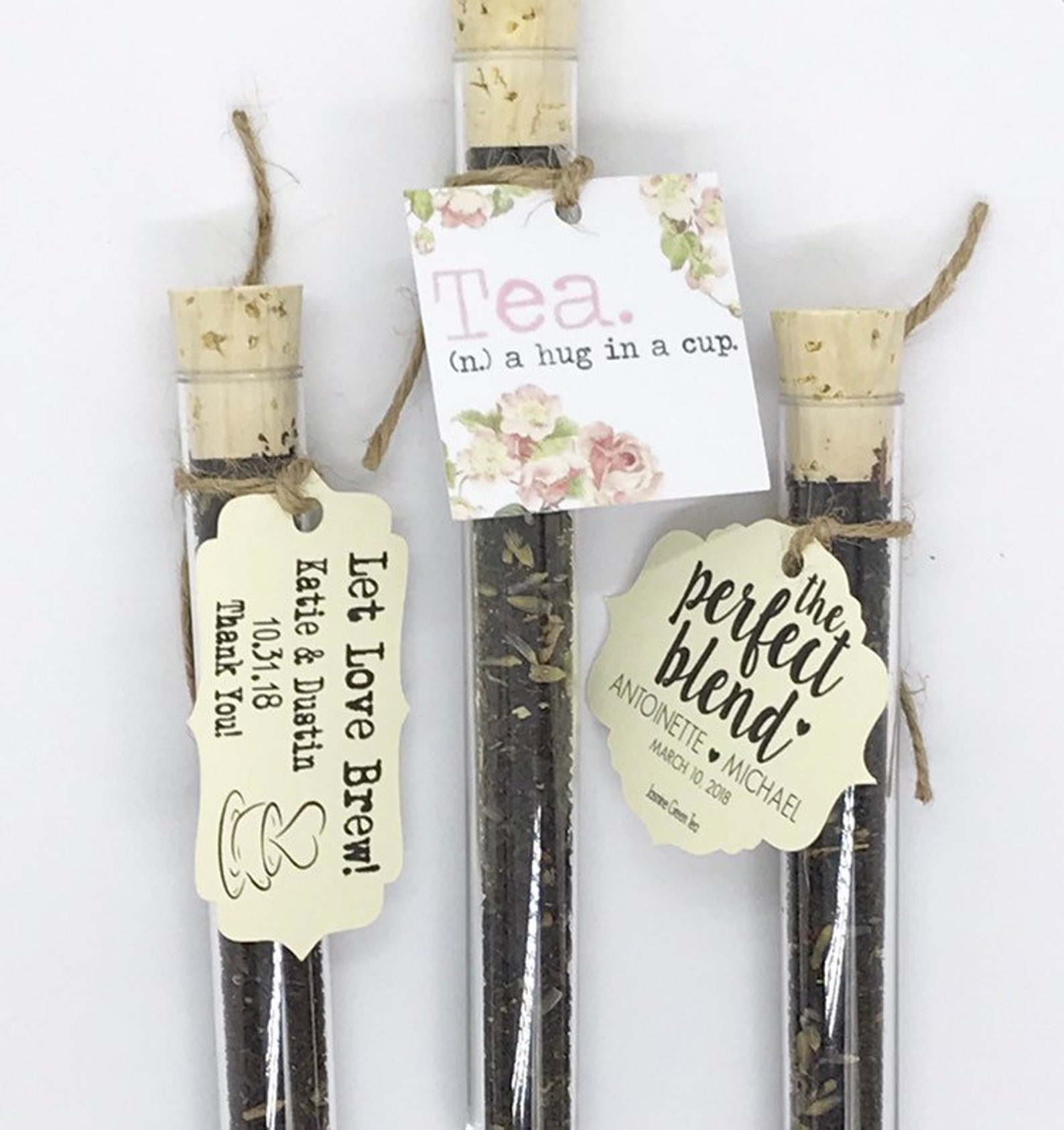 Loose Leaf TeaTest TubeWedding FavorBridal ShowerOur Love Etsy