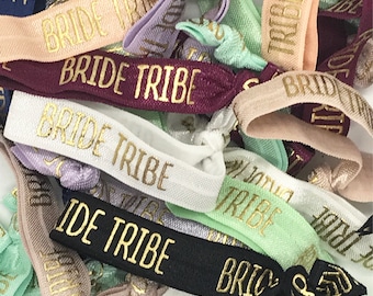 Bride Tribe Hair Tie Grab Bag Bundle(10)-Bachelorette Party-FOE-Elastic Hair Ties-Party Favors-Hair Tie-Pony Tails