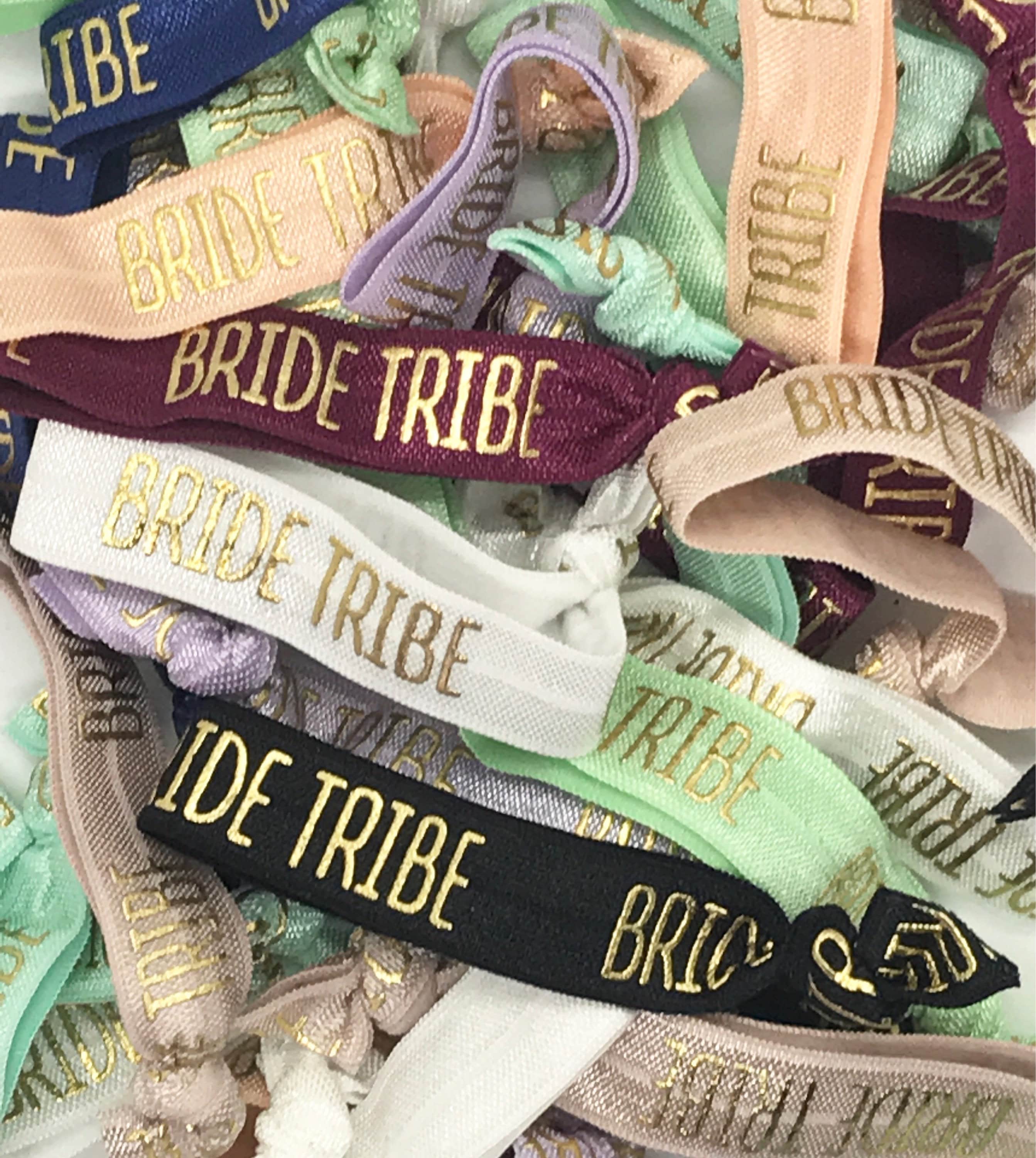 Bride Tribe Hair Tie Grab Bag Bundle(10)-Bachelorette Party-FOE-Elast…