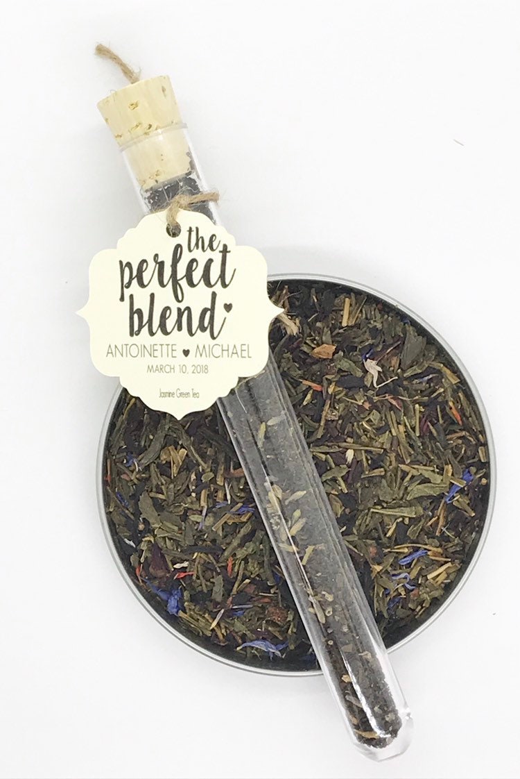 Loose Leaf Tea-Test Tube-Wedding Favor-Bridal Shower-Our Love is Brew…