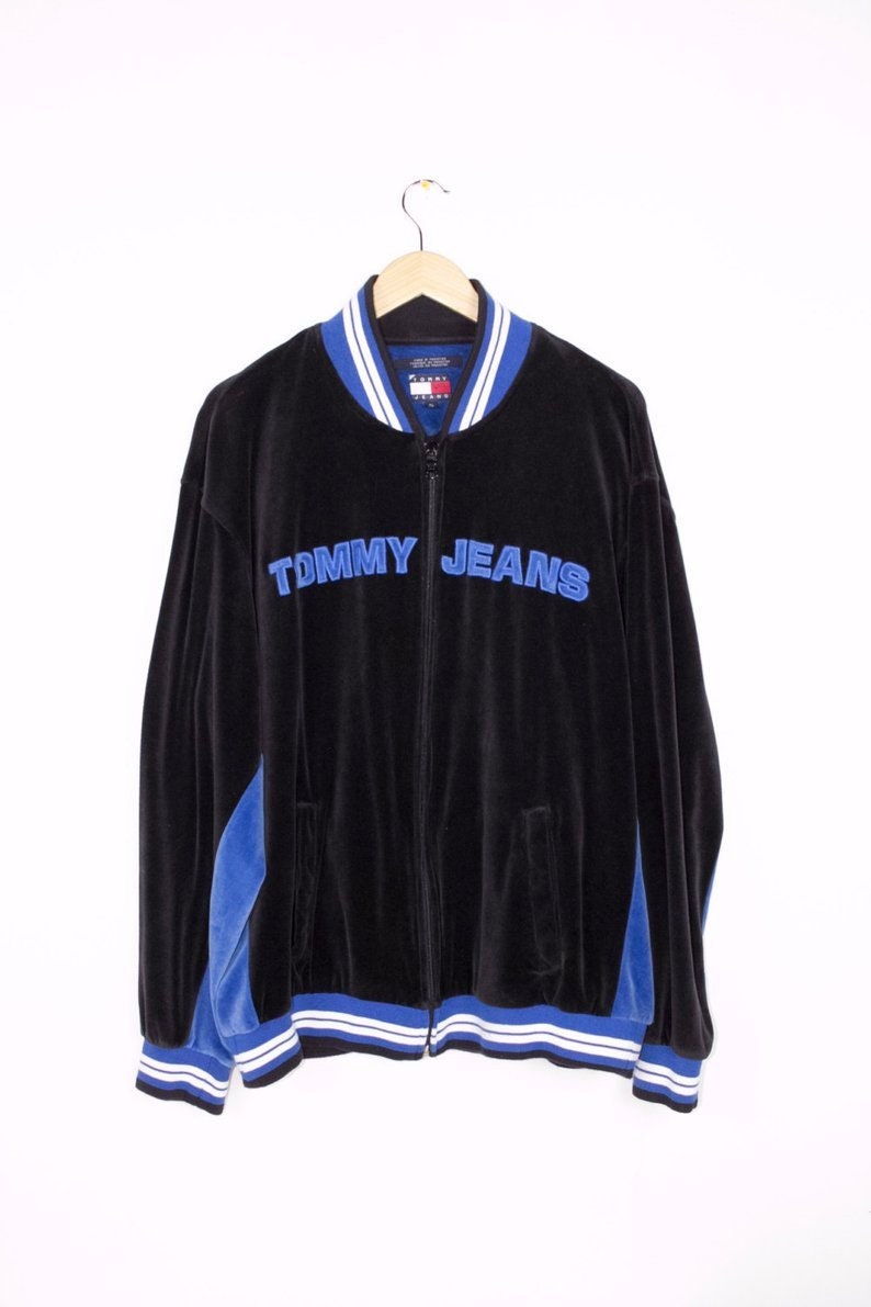 tommy hilfiger velour jacket