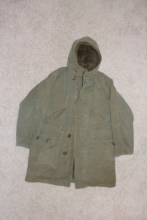vintage us army pile liner parka - m47 - m1947