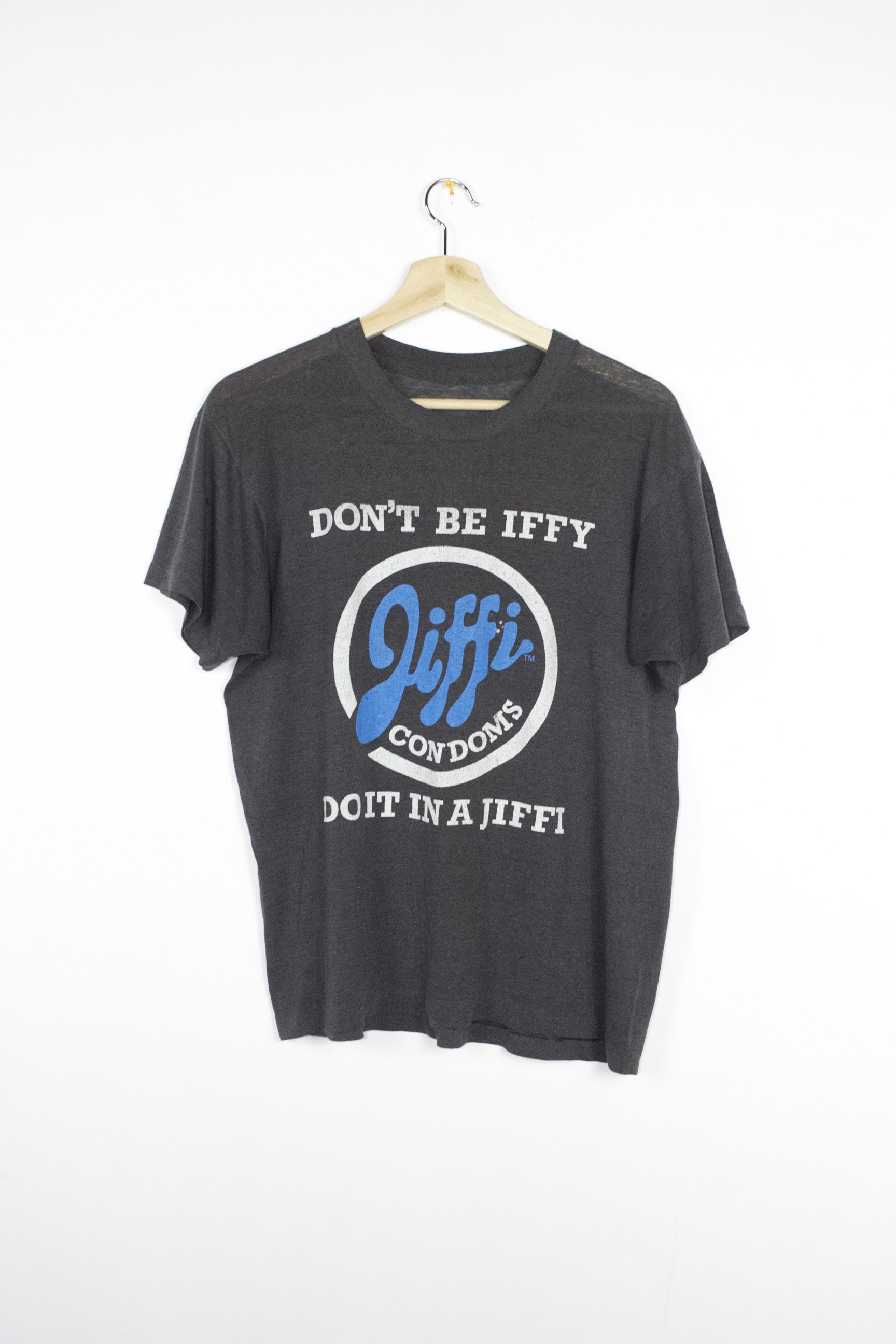 Jiffy condoms t shirt Clearance