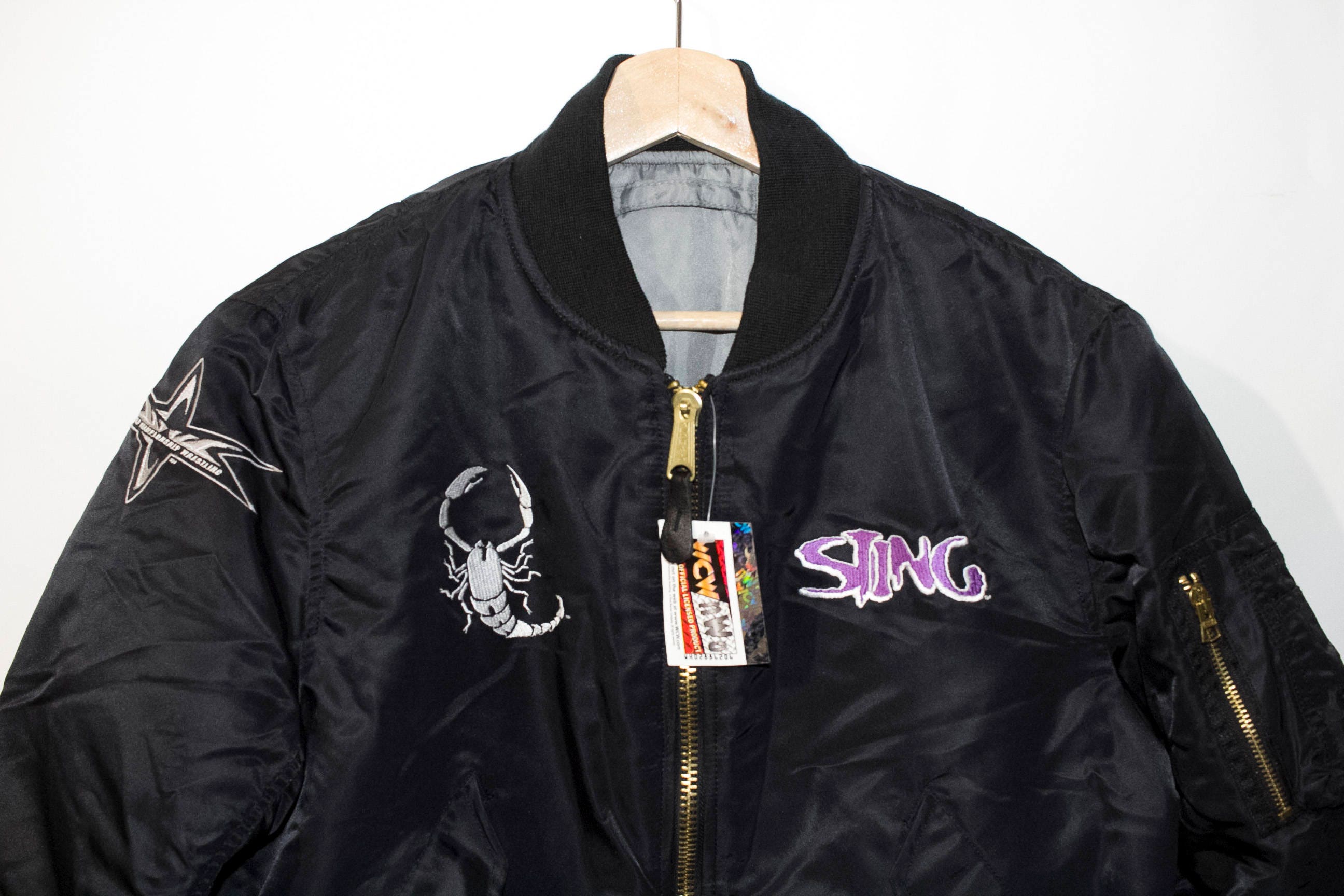 lancering Wat leuk fenomeen STING bomber jacket vintage 90s embroidered scorpion logo - Etsy Nederland