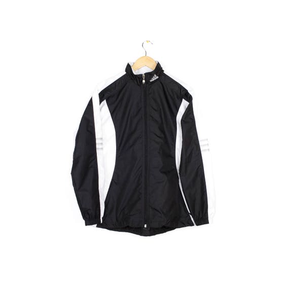 white adidas windbreaker mens
