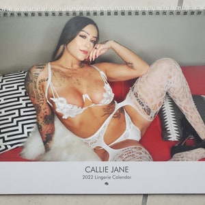 Callie Jane 2022 Lingerie Wall Calendar  ( ages 18+ )