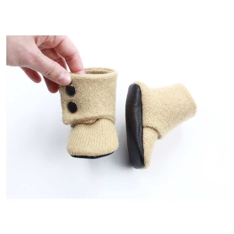 booties hand made wool boots Baby wool boots baby boots wool baby boots