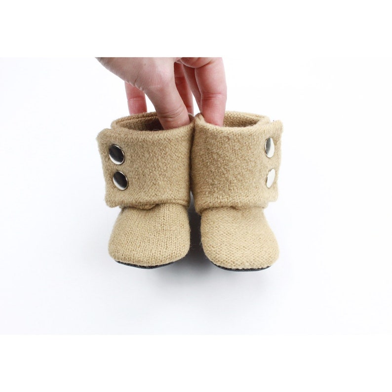 booties hand made wool boots Baby wool boots baby boots wool baby boots