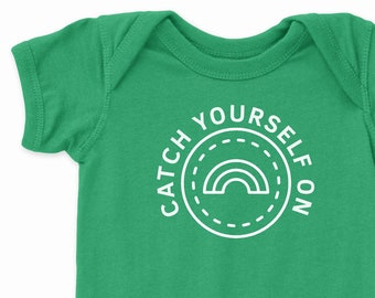 Catch Yourself On Rainbow Irish  bodysuit t-shirt for infants and babies.