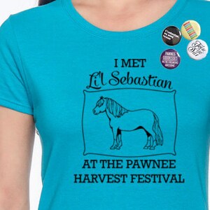 Parks and Rec.  I Met Li&#39;l Sebastian for women. **You can add BUTTONS!**