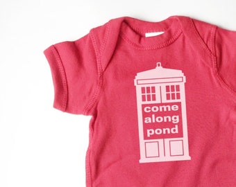 Doctor Who Tardis baby shirt for your favorite Whovian baby. Fan art fun!