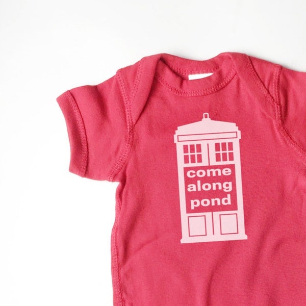 Doctor Who Tardis baby shirt for your favorite Whovian baby. Fan art fun!