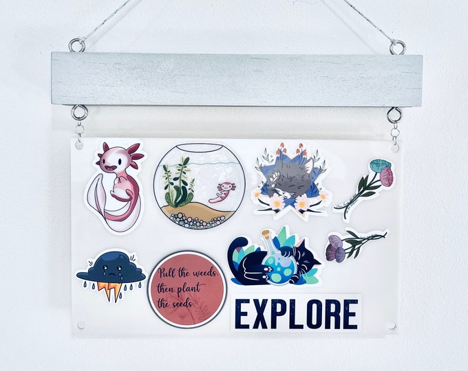 Acrylic Display for Stickers Sticker Display Patch Display - Etsy