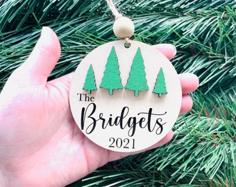 Custom family ornament, family yearly ornament, Christmas tree decor, Christmas ornament, family Christmas ornament, customized ornament