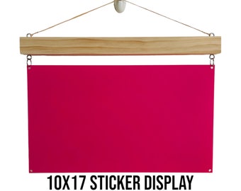 XL Acrylic display for stickers, Sticker display, Patch Display, Acrylic wall hanging, Sticker display, Sticker holder, stamp display, stub