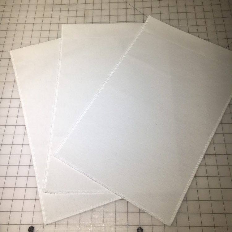Set of 3 white Blank Canvas garden flags / garden flag blank / | Etsy