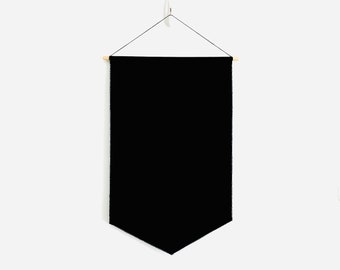 Long Pin display, pin badge display, canvas pennant, enamel pin display, enamel pin holder, wall pennant, wall hanging flag, pin banner